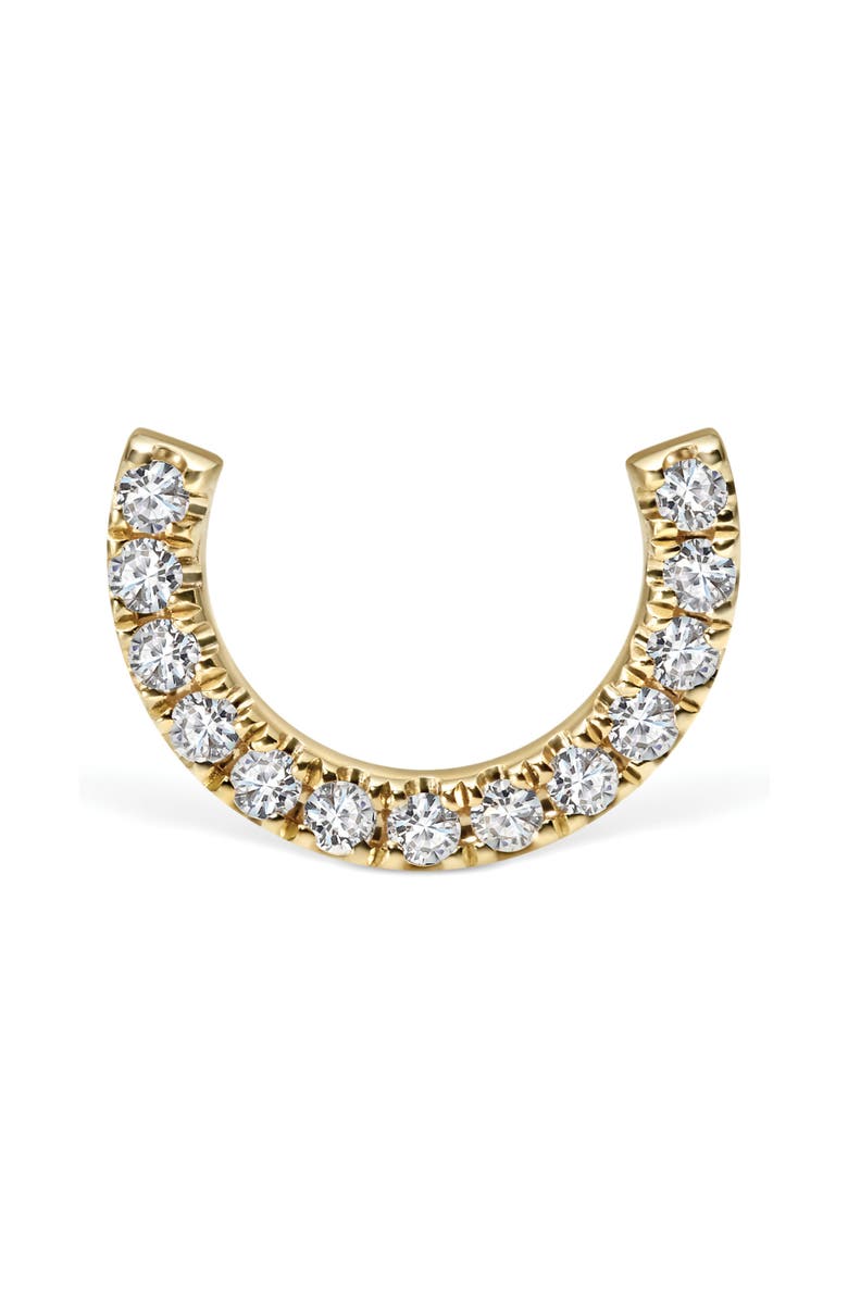 MARIA TASH Demi Eternity Diamond Stud Single Earring, Alternate, color, Yellow Gold
