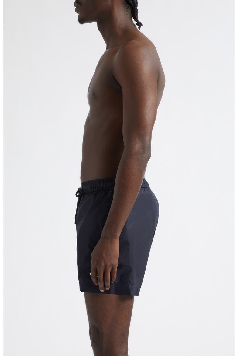 Logo Patch Swim Trunks, Alternate, color, NAVAL BLUE