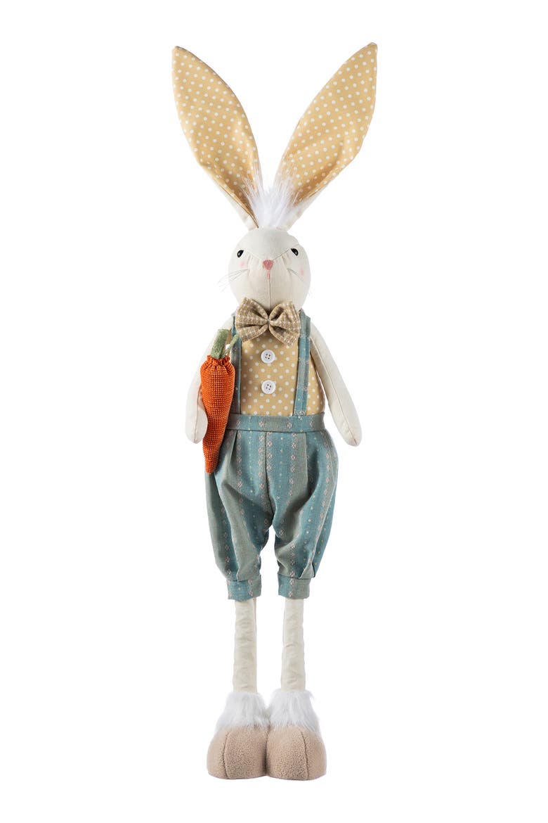 Easter Fabric Boy Bunny with Telescoping Legs, Alternate, color, Blue