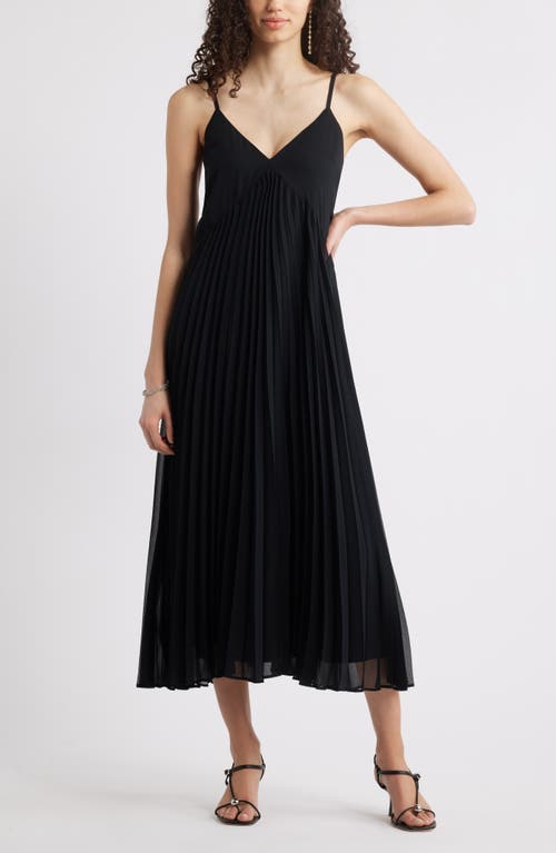 Chelsea28 Floral Pleated Sundress In Black