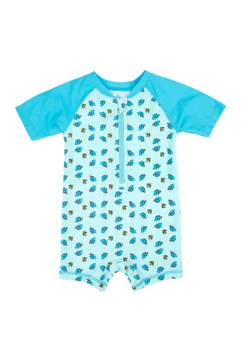 Baby One-Piece Rashguard, UPF 50+ Sun Protection Swimwear
