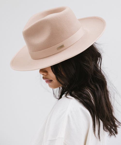 Gigi Pip Monroe Rancher Wool Fedora Hat In Nude