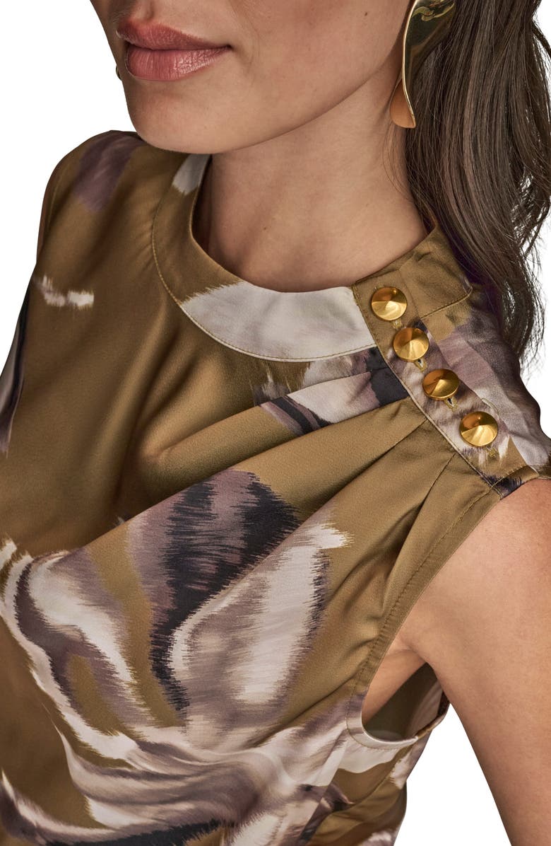 Donna Karan New York Drape Neck Charmeuse Top, Alternate, color,