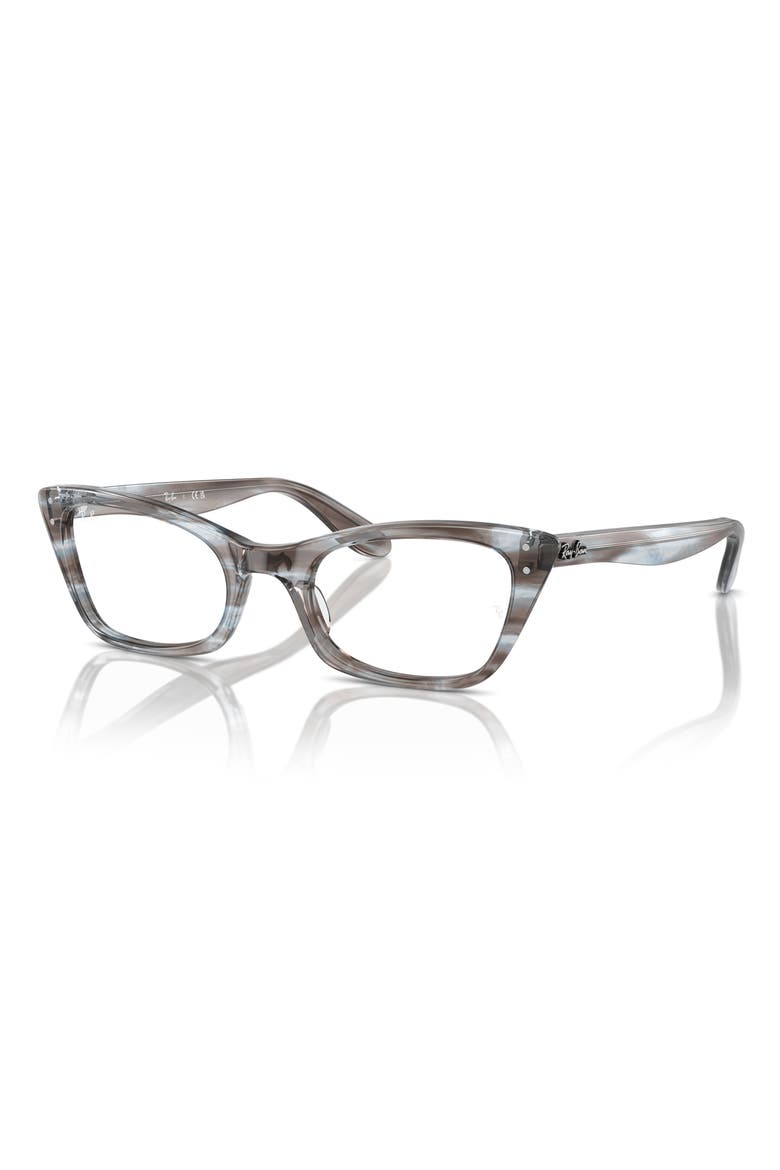 RX5499 51mm Cat Eye Optical Glasses, Alternate, color, STRIPED BLUE