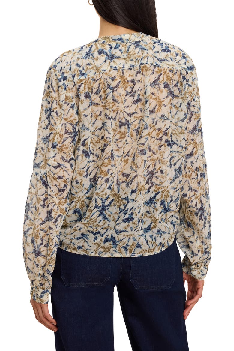 Bloomsbury Chiffon Button-Up Shirt, Alternate, color, NEUTRAL MULTI