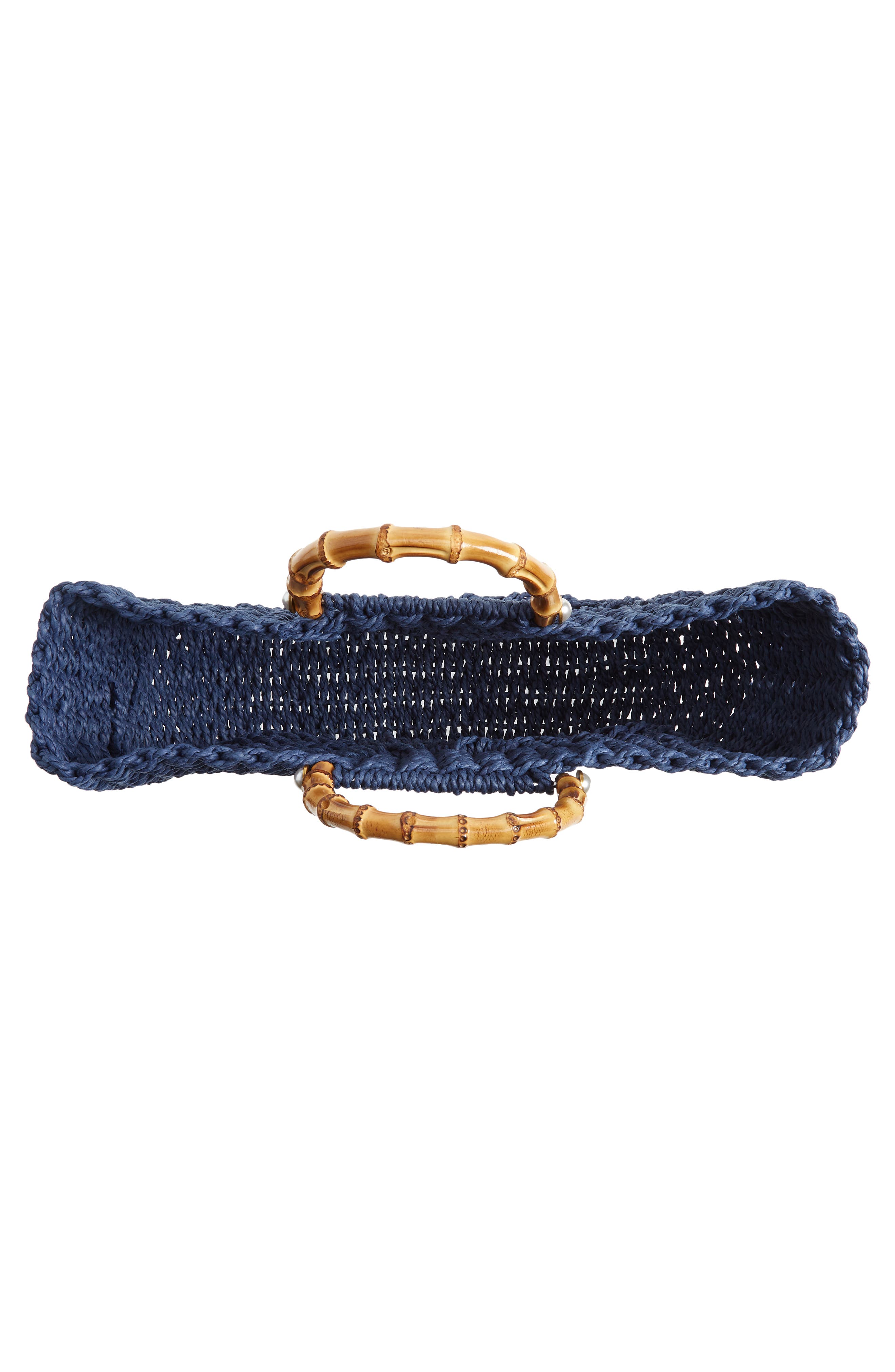Straw Tote, Alternate, color, NAVY