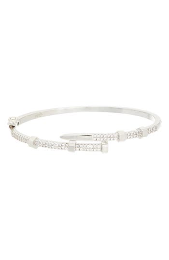 Juvell Pavé Nail Bangle Bracelet In Brown