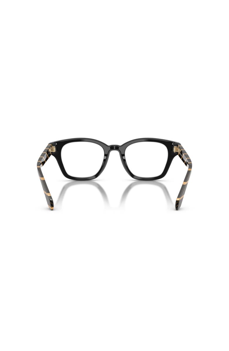 Giorgio Armani 47mm Rectangle optical glasses, Alternate, color, Black