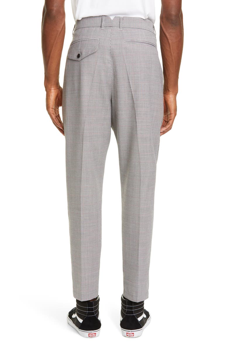 Ovadia Jordan Pleated Houndstooth Wool Pants, Alternate, color,