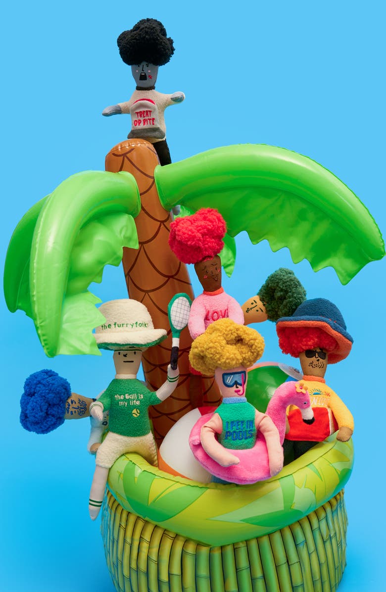 the furryfolks Flamingo Hooman Nosework Toy, Alternate, color, Pink