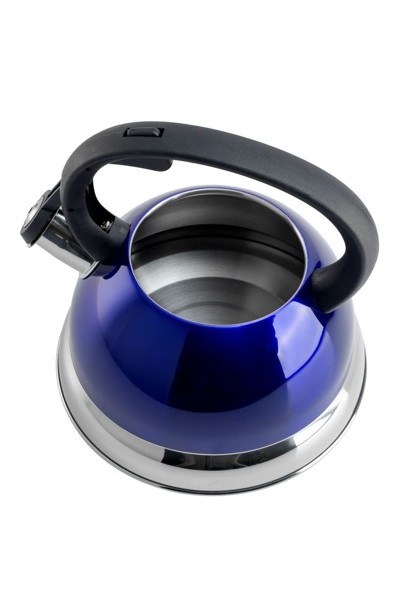 Mr. Coffee Flintshire 1.75 Quart Whistling Stovetop Tea Kettle, Alternate, color, Blue