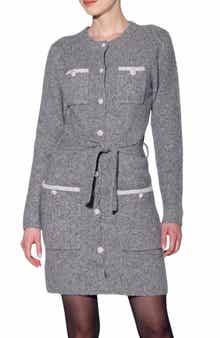 Walter Baker Beth Button Front Sweater Dress