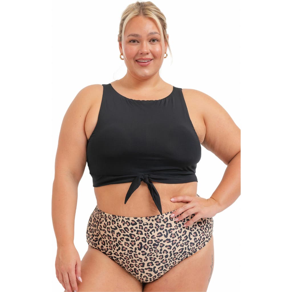 LIME RICKI SWIMWEAR LIME RICKI SWIMWEAR HIGH-WAIST BOTTOM