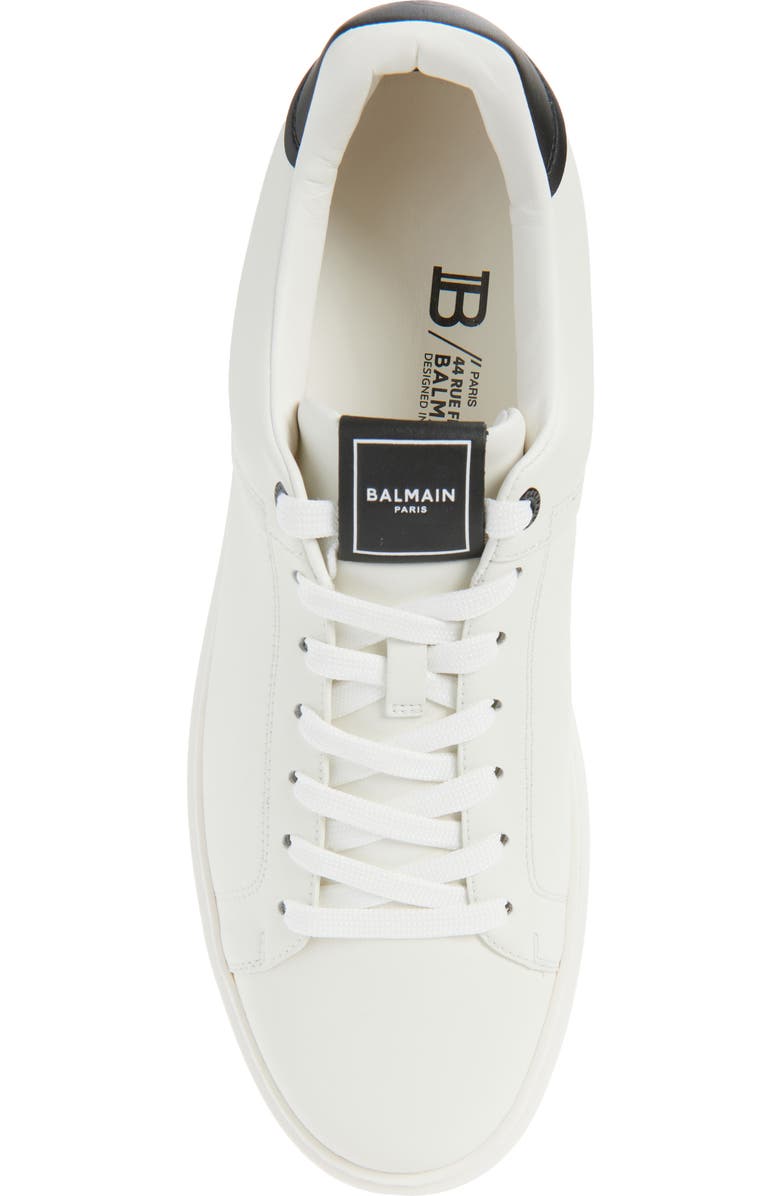 Balmain B-Court Trainer, Alternate, color, White/ Black