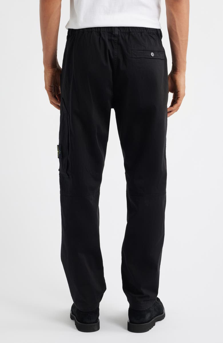 Stone Island Regular Fit Stretch Cotton Cargo Pants, Alternate, color, V0029 Black