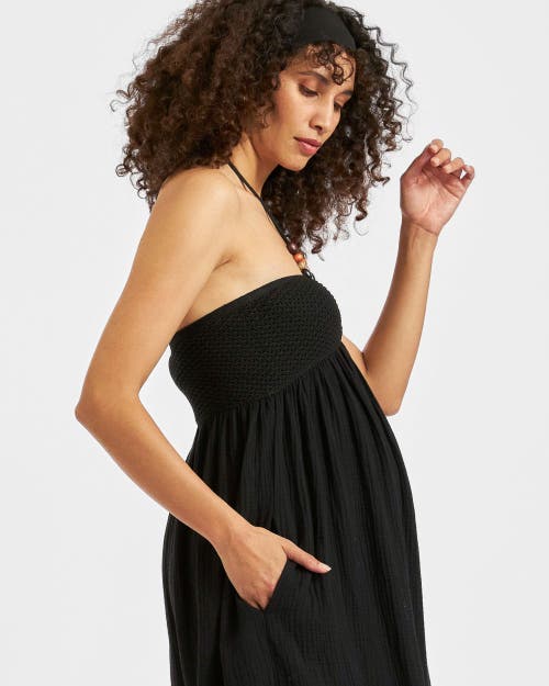 Ripe Maternity Evie Crochet Dress In Black