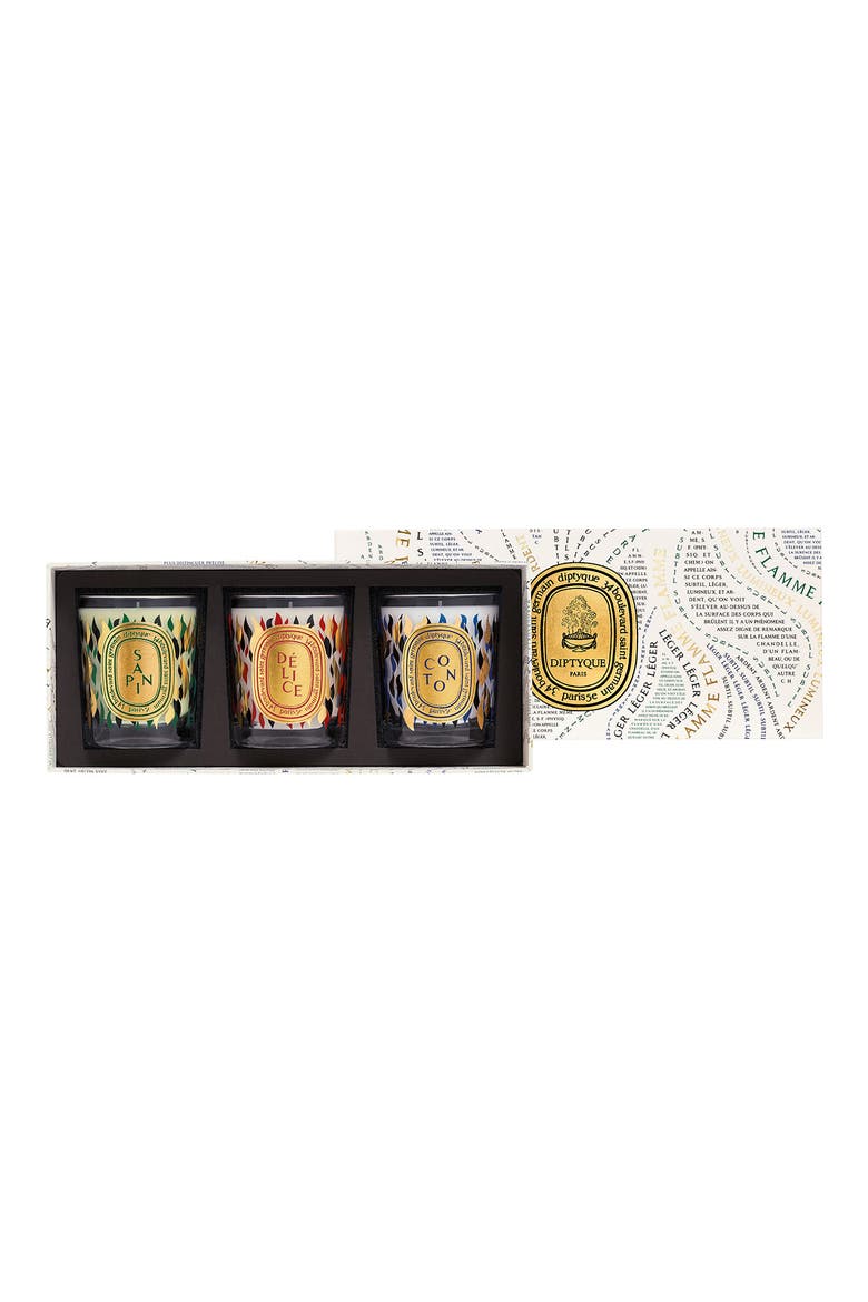 Sapin (Pine), Coton (Cotton) & Délice Holiday Candle Gift Set (Limited Edition), Alternate, color, NO COLOR