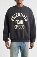 Fear of God Essentials Campus '90s Fleece Logo Graphic Sweatshirt