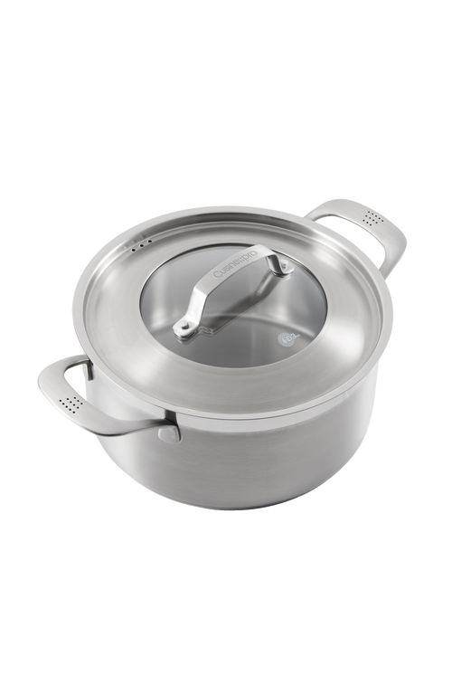 Cuisine::pro ® Id3® Ss 5 Qt. Casserole Pan With Lid In Silver