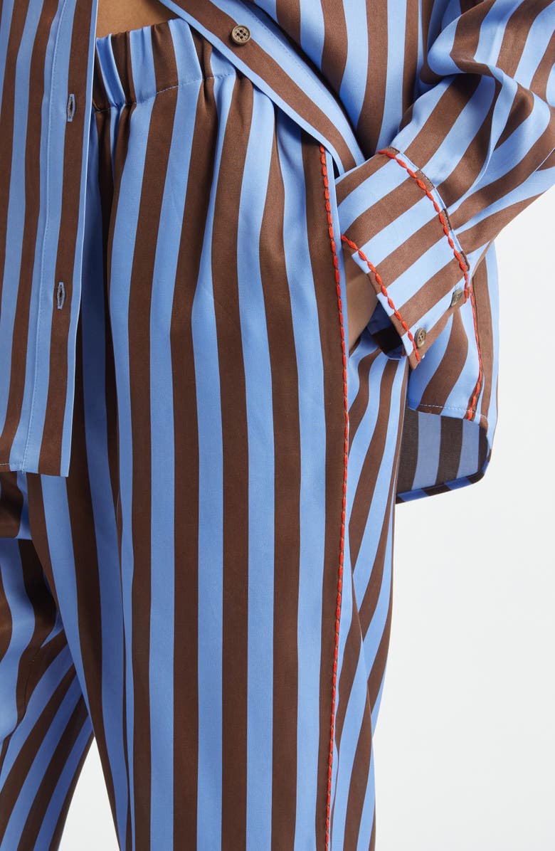 Stine Goya Stripe Elastic Waist Pants, Alternate, color, 