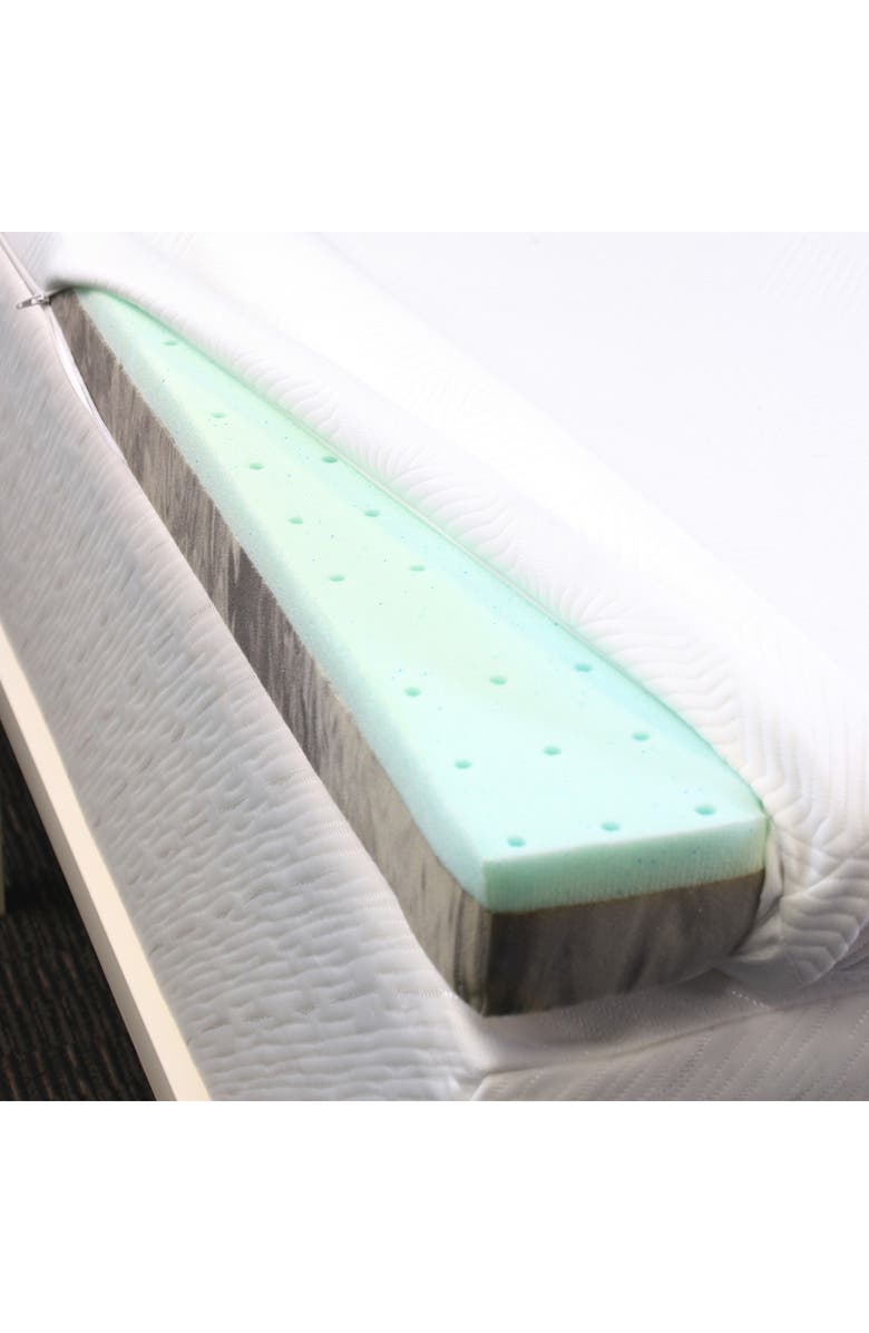 ELLA JAYNE HOME Ella Jayne 3-Inch Memory Foam Mattress Topper, Alternate, color, White