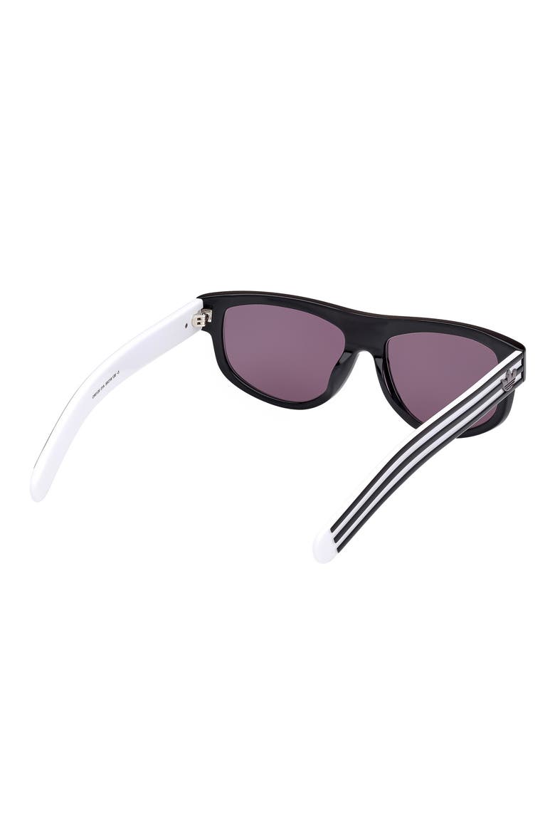 55MM Cat Eye Sunglasses, Alternate, color, SHINY BLACK / SMOKE