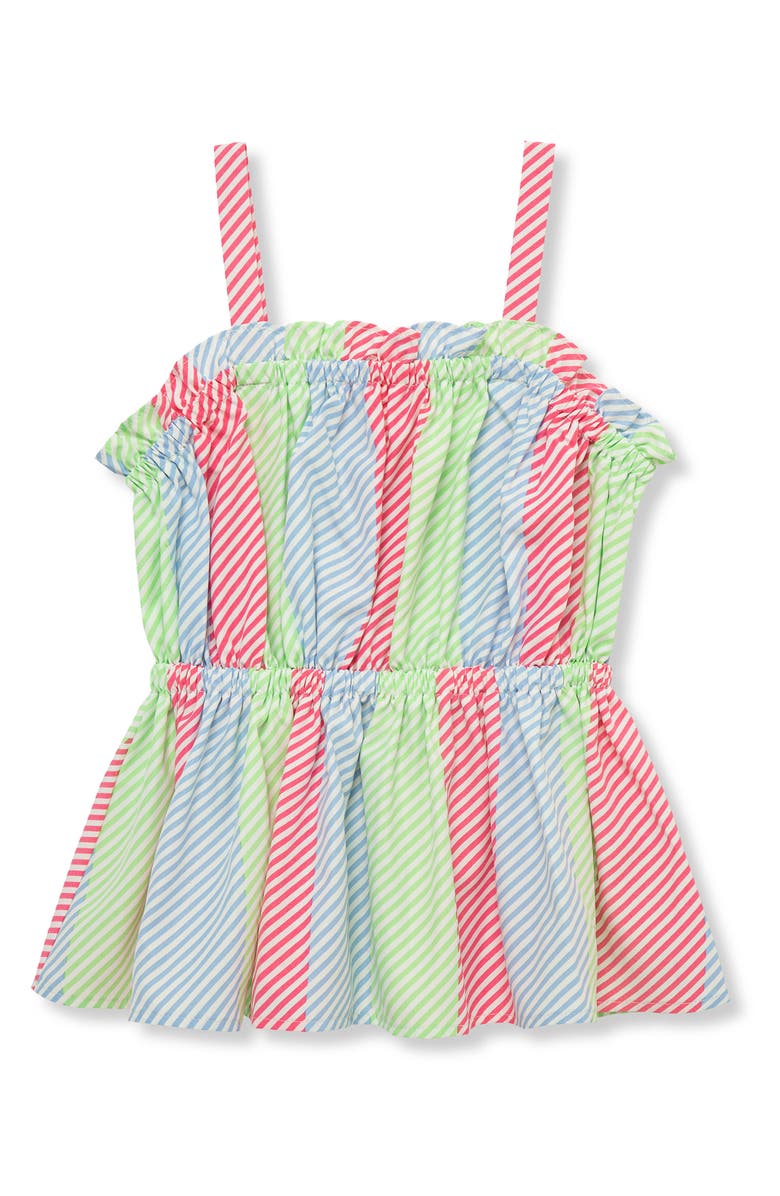 Habitual Kids Kids' Stripe Ruffle Peplum Top, Main, color, Multi