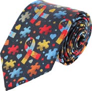 Trafalgar Autism Visibility Novelty Silk Necktie