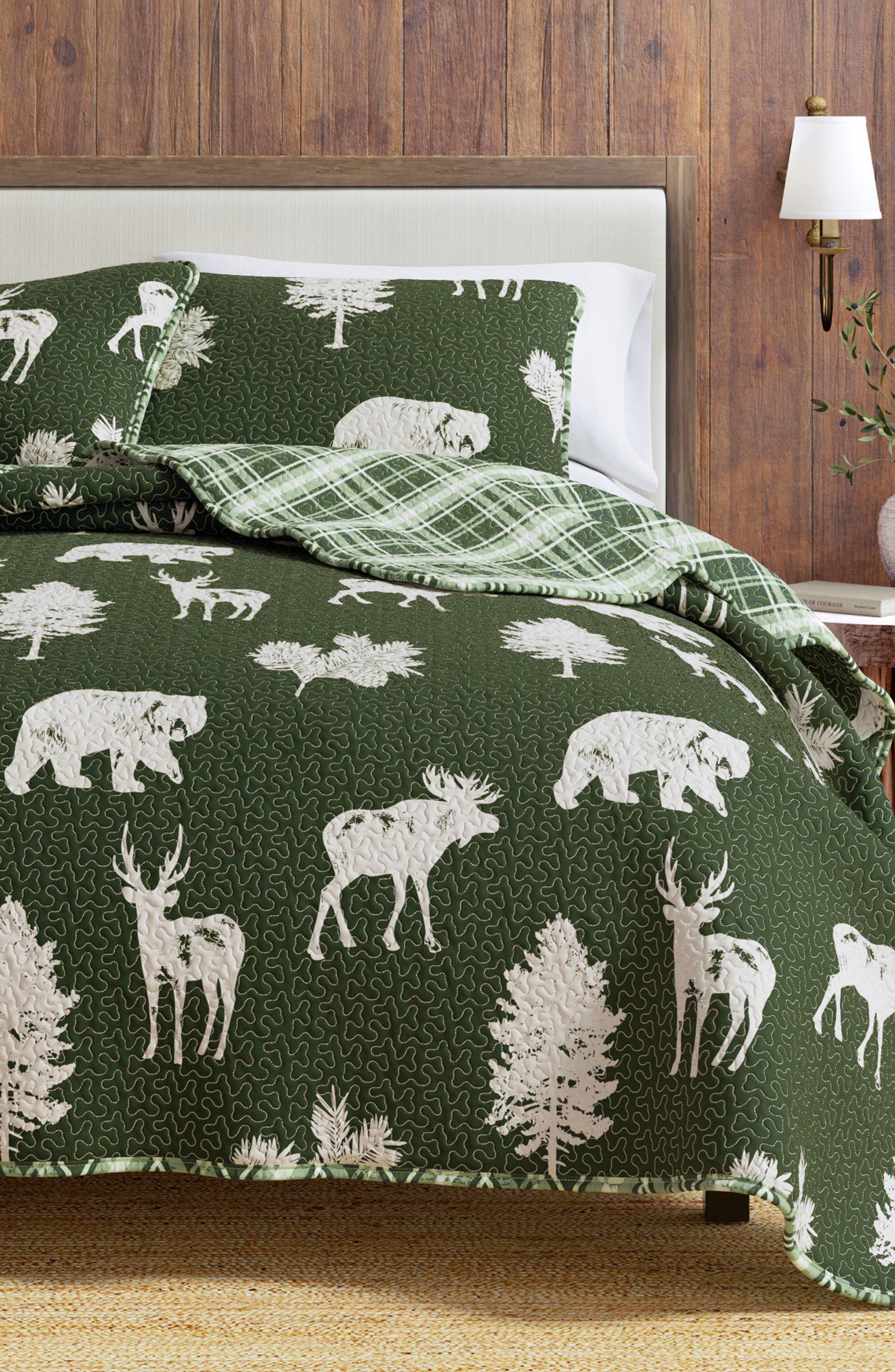Woven & Weft Bear Moose Quilt Set