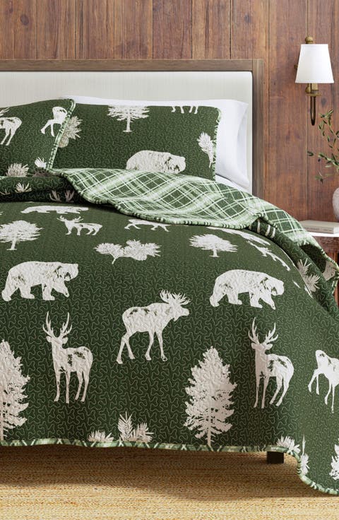 Bear Moose Quilt Set