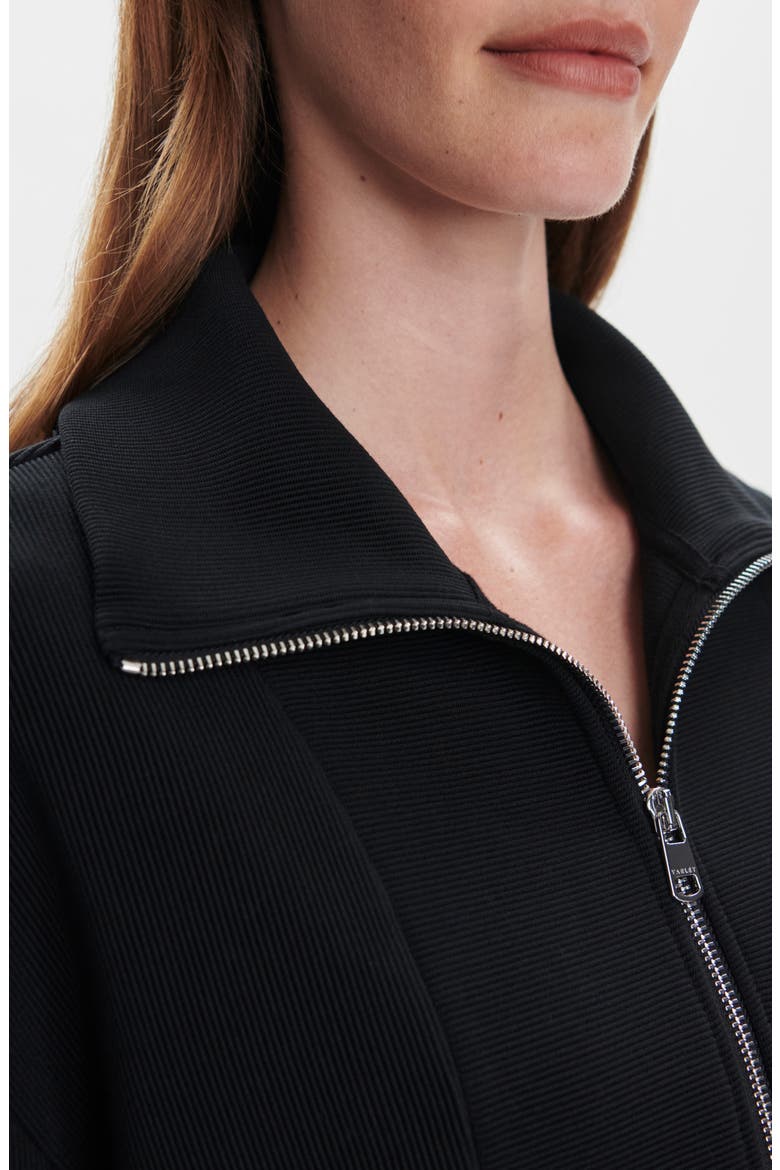 Ramona Half-Zip Sweatshirt, Alternate, color, BLACK