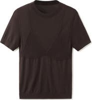 MANGO Short Sleeve Sweater