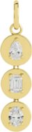 Everlee Disc Lab Diamond Pendant in 14K