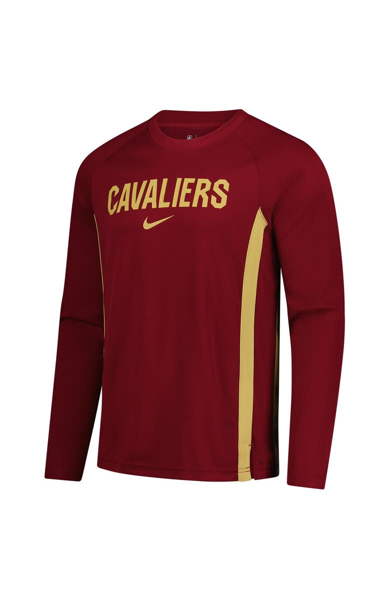 Nike Men's Nike Wine Cleveland Cavaliers 2025/26 Authentic Pre-Game Legend Dri-FIT Long Sleeve Shooting Shirt, Alternate, color, Wine