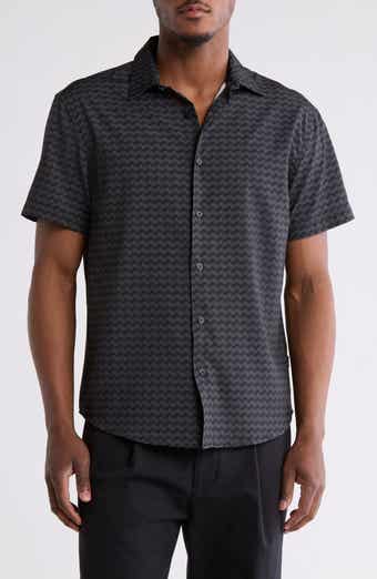 DKNY SPORTSWEAR Jameson Short Sleeve Button-Up Shirt