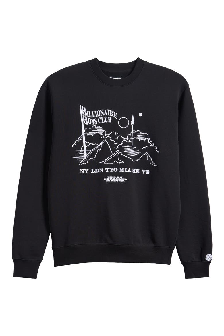 BB Stellar Crewneck Sweatshirt, Alternate, color, BLACK
