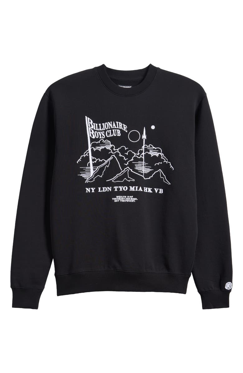 Billionaire Boys Club BB Stellar Crewneck Sweatshirt, Main, color, Black