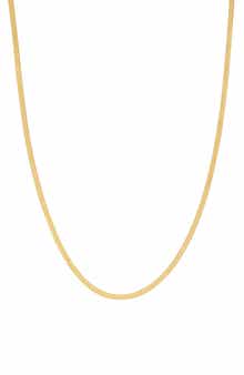FZN 10K Gold Herringbone Chain Necklace
