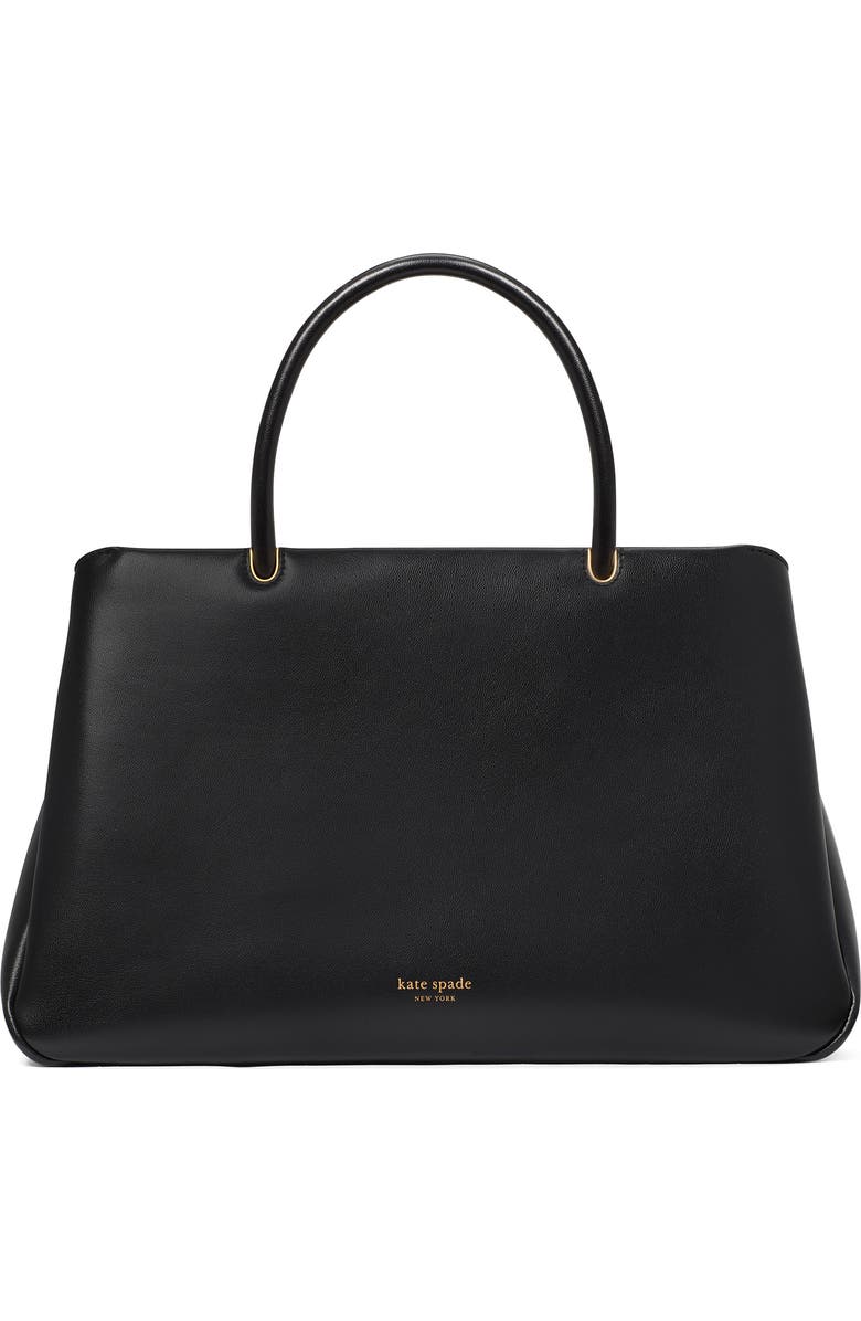 Kate Spade New York large grace fine grain leather satchel, Main, color,
