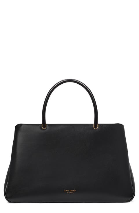 large grace fine grain leather satchel