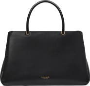 Kate Spade New York large grace fine grain leather satchel