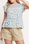 FLYING TOMATO Printed Woven Top