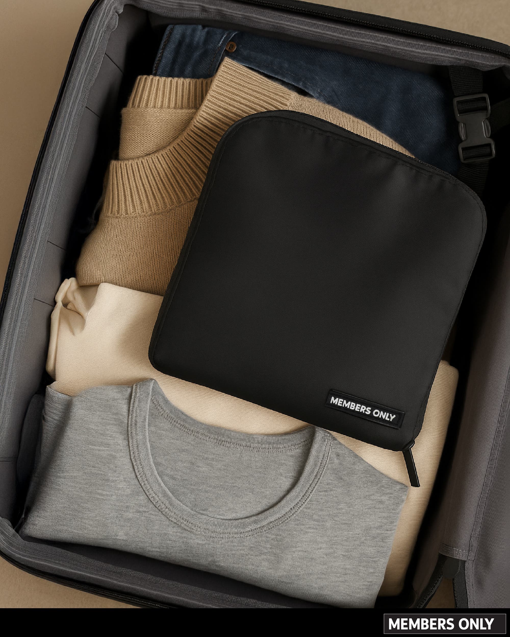 Members Only Packable Lightweight Travel Tote Bag, Alternate, color, 