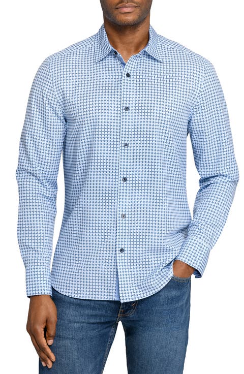 Diamond Geo Woven Long Sleeve Basic