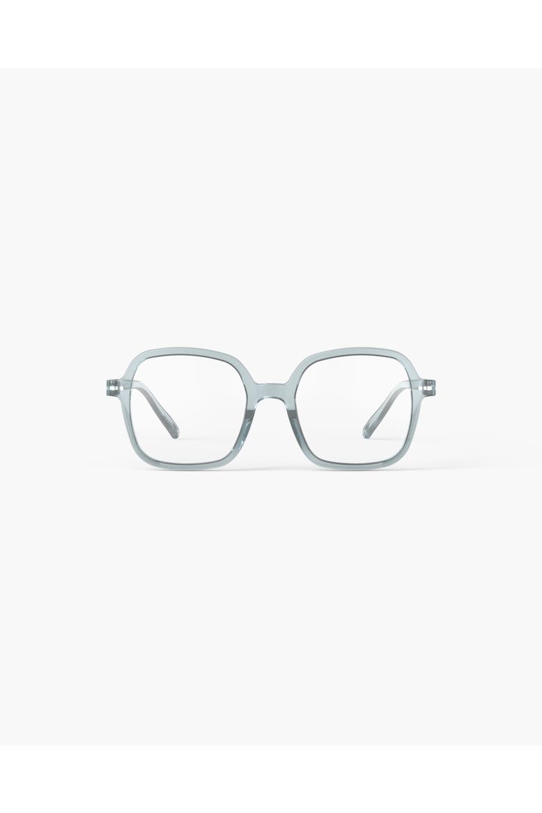 Office 52mm Square Reading Glasses, Main, color, Frozen Blue