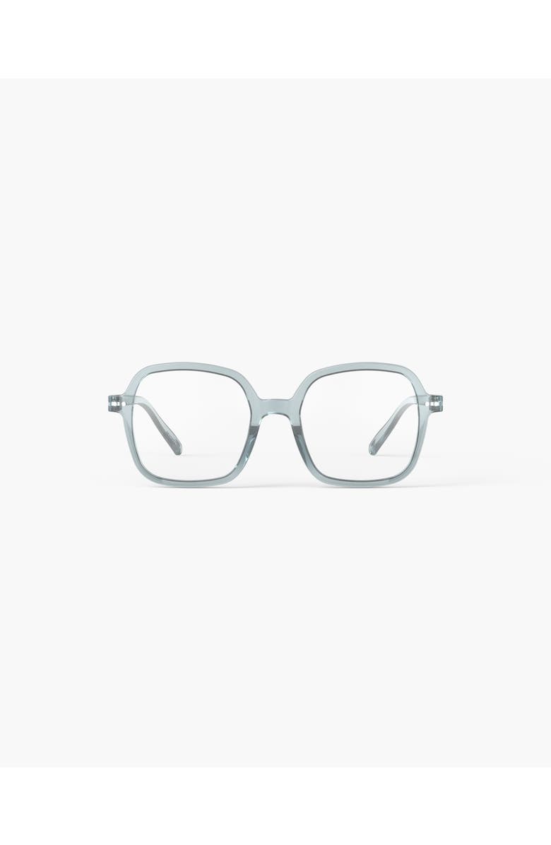 IZIPIZI Office 52mm Square Reading Glasses, Main, color, Frozen Blue