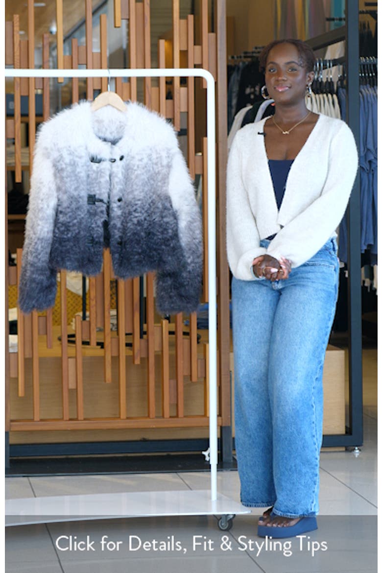 Ombré Faux Fur Jacket video