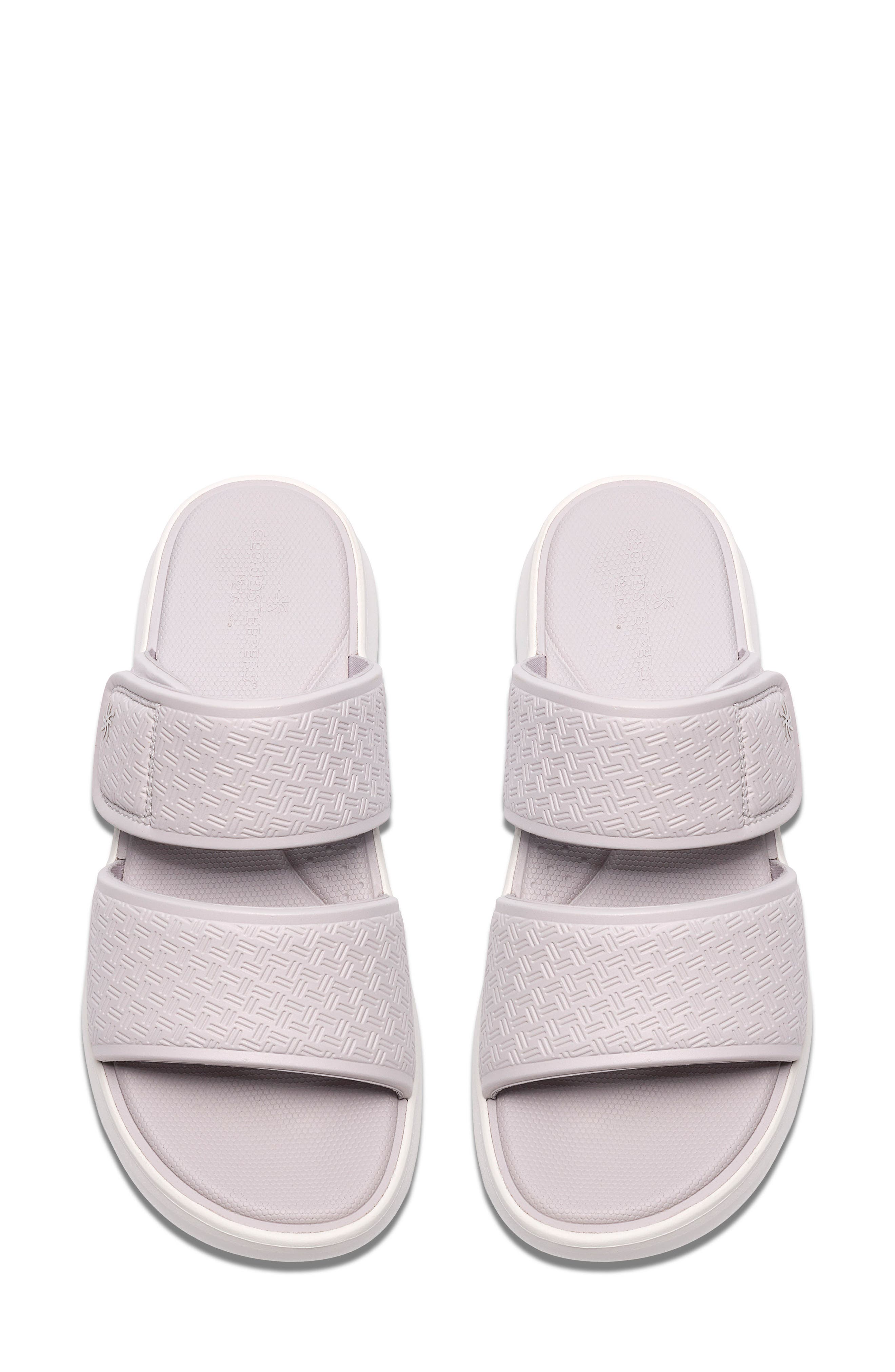 Solevana Star Platform Slide Sandal, Alternate, color, PALE GREY