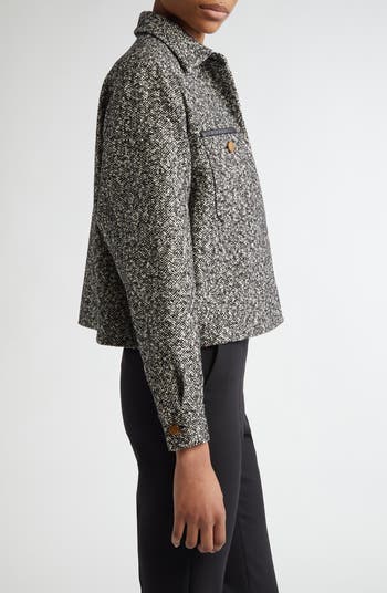 新作 *MAXMARA* Demien ツイードジャケット グレー Max Mara Demien Wool Blend Tweed Jacket | Nordstrom