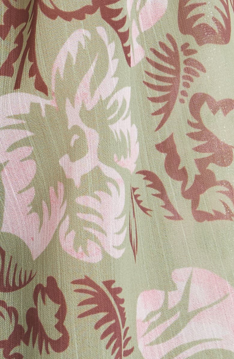 Ted Baker London Bunnoo Floral Print Long Sleeve Tiered Georgette Dress, Alternate, color, 